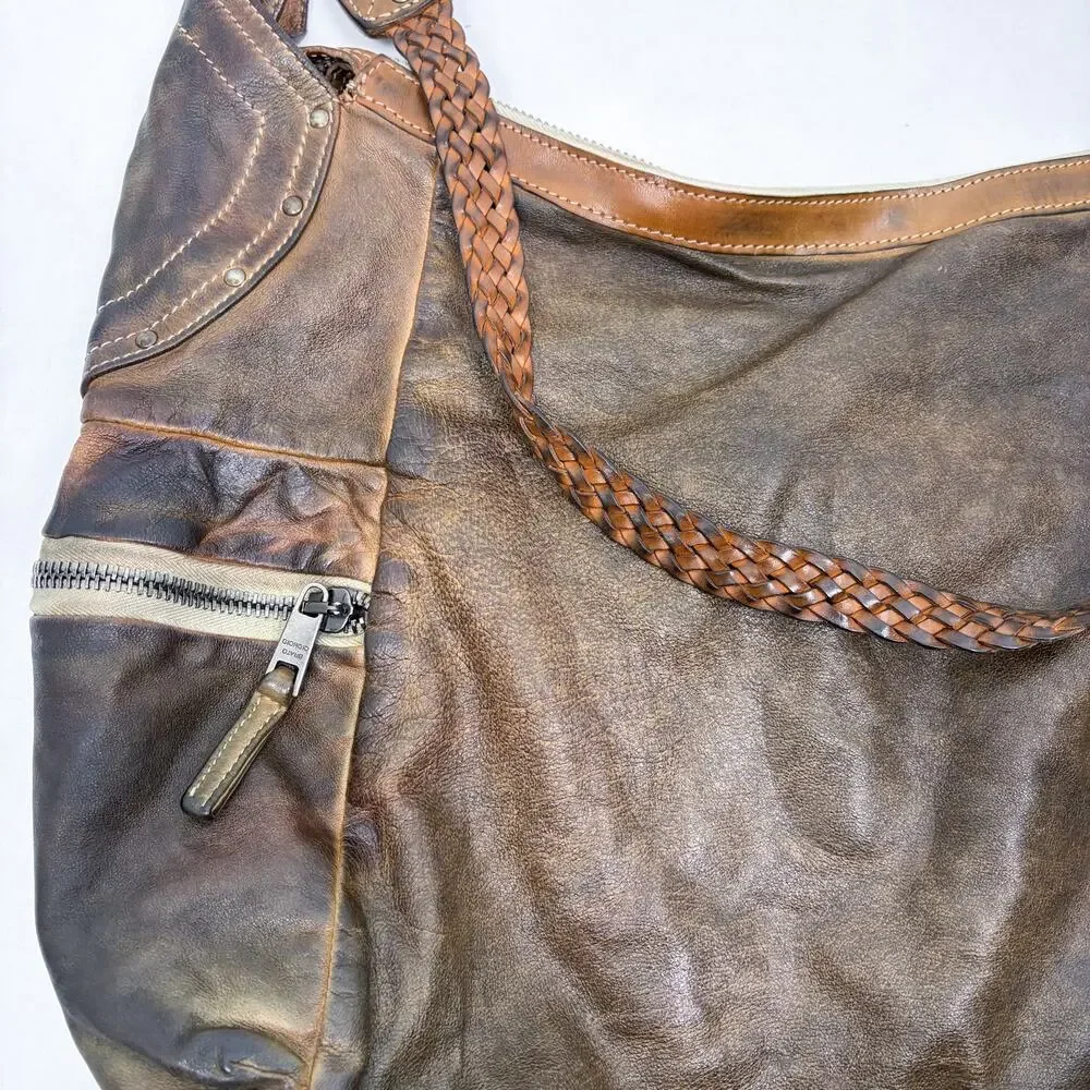 Campomaggi Braided Leather Hobo Bag